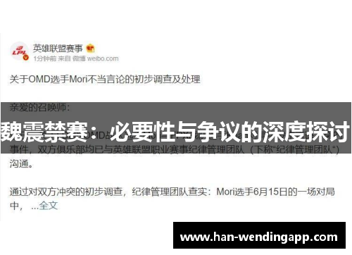 魏震禁赛:必要性与争议的深度探讨 魏震禁赛:必要性与争议的深度探讨